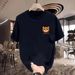 New Cotton Fashion Sense Printing Short-sleeved T-shirt Unisex Men Summer Tide Loose Hundred Tops_ecoleips.com