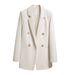 Oversized Blazer For Women – Bright-Button British Style Jacket (Petite-Friendly & Age-Defying)_ecoleips.com
