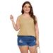 foreign Trade Plus-size Breathable Stretch Sports Cover-up Sexy Racerback Tank Women's Running Top_ecoleips.com
