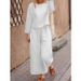 Women's Clothing Autumn And Winter Wide Leg Trousers Suit Solid Color Casual Temperament Two Piece Suit_ecoleips.com