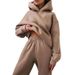 2026 New Spring Women's Clothing Solid Color Casual Fashion Pants Two-Piece Set Sweatshirt Sports Suit For Women_ecoleips.com