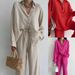 Temperament Lapel Long-sleeved Shirt Lace-up Pants Fashion Casual Suit_ecoleips.com