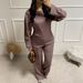 DiYun European American Casual Fashion T-Shirt And Pants Two-Piece Set Women's Clothing 2025 Fall/Winter_ecoleips.com