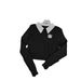 Women's Clothing College Style Two Piece Slim Fit And Thin Hole Long Sleeved Sweater_ecoleips.com