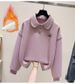 Korean Style Women's Polo Collar Top & Relaxed Harem Pants Set - Casual Loungewear With Boho Flair_ecoleips.com