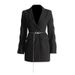 2025s 2025 New High-end Style, Versatile Design, Chain Decoration, Waist Cinching, Slimming Suit Jacket, Women's Clothing_ecoleips.com