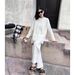 K Lazy Fashion Casual Sweater Set For Women; Plus Size New Cardigan Wide-leg Pants Two-piece Set._ecoleips.com