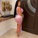 Women's Clothing sexy tube top dress see-through hip party short skirt _ecoleips.com