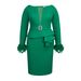 Women's Clothing Hollow Tight Hip Dress Single Party Banquet Solid Color Slim Hip Skirt Dress_ecoleips.com