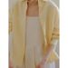Women's Shirt 2026 Spring And Autumn High-End Blouse Jacket Cool Yellow Top Old Money Style Linen Language_ecoleips.com