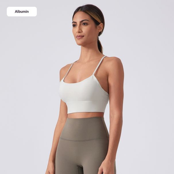 Dropshipping Available. Women's Thong Backless Sports Bra With Shock Absorption And Support For Running, Fitness, And Yoga._ecoleips.com