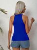 Women's T-shirt, Summer Solid Color Sleeveless Tassel Top, Fashionable Slim-fit Sleeveless Halter Neck Top, Suitable For Daily Commuting And Casual Vacations._ecoleips.com