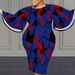 Flowy Bell Sleeve Midi Dress With All-Over Print, Plus Size A-Line Dress For Women, Elegant Casual Milk Touch Fabric Dress For Spring Autumn_ecoleips.com