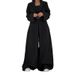 Women's Strapless Waist Cinching Jumpsuit Long Sleeved Outerwear Set European And American Style_ecoleips.com