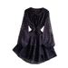 Women's Sexy Hollow out Tie Waist round Neck Chiffon Dress Sweet Heart Ruffle Skirt Versatile Breathable New 2026_ecoleips.com