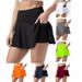 Lightweight Stretch Polyester Pleated Skirt For Women - Comfortable Casual A-Line Mini Skirt For Outdoor Sports, Daily Wear, Travel & Lounge_ecoleips.com