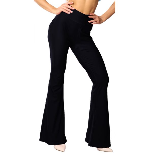 Aria Basics 8241 European And American Trendy Tight-Fitting Printed Flared Women's Casual Pants Directly From Manufacturer_ecoleips.com