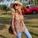 Women's Autumn Long Sleeved Shirt V Neck Print Retro Flared Sleeves England Style Elegant Fashion Blouse for Spring/Summer_ecoleips.com