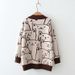 Foreign Trade European American Style Women's Sweater Coat, New Autumn And Winter Loose, Casual, Cute Cartoon Knitted_ecoleips.com