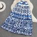 women's fashion casual long sved lace patchwork top and skirt set american style autumn clothing_ecoleips.com
