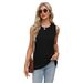 Aria Basics Aria Basics European And American Cross-border Foreign Trade 2025 Spring-summer New Style Women's Tank Top, Round Neck_ecoleips.com
