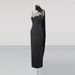 Women's Sexy Dark Style Sleeveless Bandage Bodycon Dress Rhinestone Embellished Long Skirt 2026 Spring New Black Dress_ecoleips.com