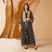 Women’s Clothing Hot Sale Heavy Mesh Embroidery Splicing Gold Ribbon Muslim Two Piece Suit_ecoleips.com