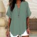 Spring 2025 Hot-selling Fashion Carnival Print Popular Women's V-neck Short-sleeve T-shirt For Cross-border European And_ecoleips.com