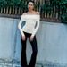 AC425 European And American Cross-border 2024 New Product Sexy Hot Girl Off-shoulder Slim-fit Versatile_ecoleips.com