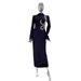 New Black Rhinestone Long Sleeve Bandage Elegant Party Toast Casual Evening Dress For Women_ecoleips.com