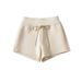 Women's Clothing Low Waist Sexy Air Layer Casual Shorts Women's Drawstring Loose Sports A Line Hot Pants_ecoleips.com
