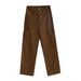 2025s Luxi American Style Cargo For Women 2025 Autumn New Slim Loose High Waist Floor-Length Straight Casual Pants 1726_ecoleips.com