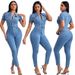 Women's Clothing New Style Sexy Slim Fashion Skinny Denim Jumpsuit Women's Jeans_ecoleips.com