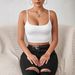 Voya 2026 Women's Sexy Wearable Camisole, Slim-Fit Cropped White Slimming Tank Top, BM Style_ecoleips.com