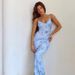 Women's Clothing Fashion Style Holiday Leisure Slim Print Design Sling Dress Female_ecoleips.com