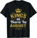 Women's T-Shirts NEW LIMITED Kings Are Born In August Birthday Gift T-Shirt - MADE IN USA_ecoleips.com