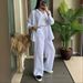 Women's Clothing Spring And Autumn New Women's Long Sleeve Shirt Loose Pants Two-Piece Suit_ecoleips.com