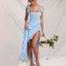 Summer Fashionable Ruffled Patchwork Dress for Women Sexy Elegant Slit European American Style Cross Border New 2025_ecoleips.com