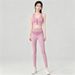 2025 New Set: High-Waisted Slimming Tight Sports Bra With Front Zipper And Fitness Yoga Pants Two-Piece Set_ecoleips.com