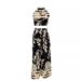 Women's Clothing Spring And Summer New Women's Fashion Temperament Printed Halter Backless Straight Pants Two Piece Set_ecoleips.com