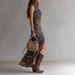 2026 New European And American Style Cross-Border Vintage Patchwork Printed Asymmetrical Slim-Fit High-Slit Long Dress_ecoleips.com