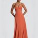 Summer New Style French Sexy Low Neck Pleated Solid Color Strapless Long Dress Casual Suspender Dress For Women_ecoleips.com