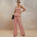 2025 Summer New Cross-Border Foreign Trade European American Style Women's Tube Top And Straight-Leg Pants_ecoleips.com