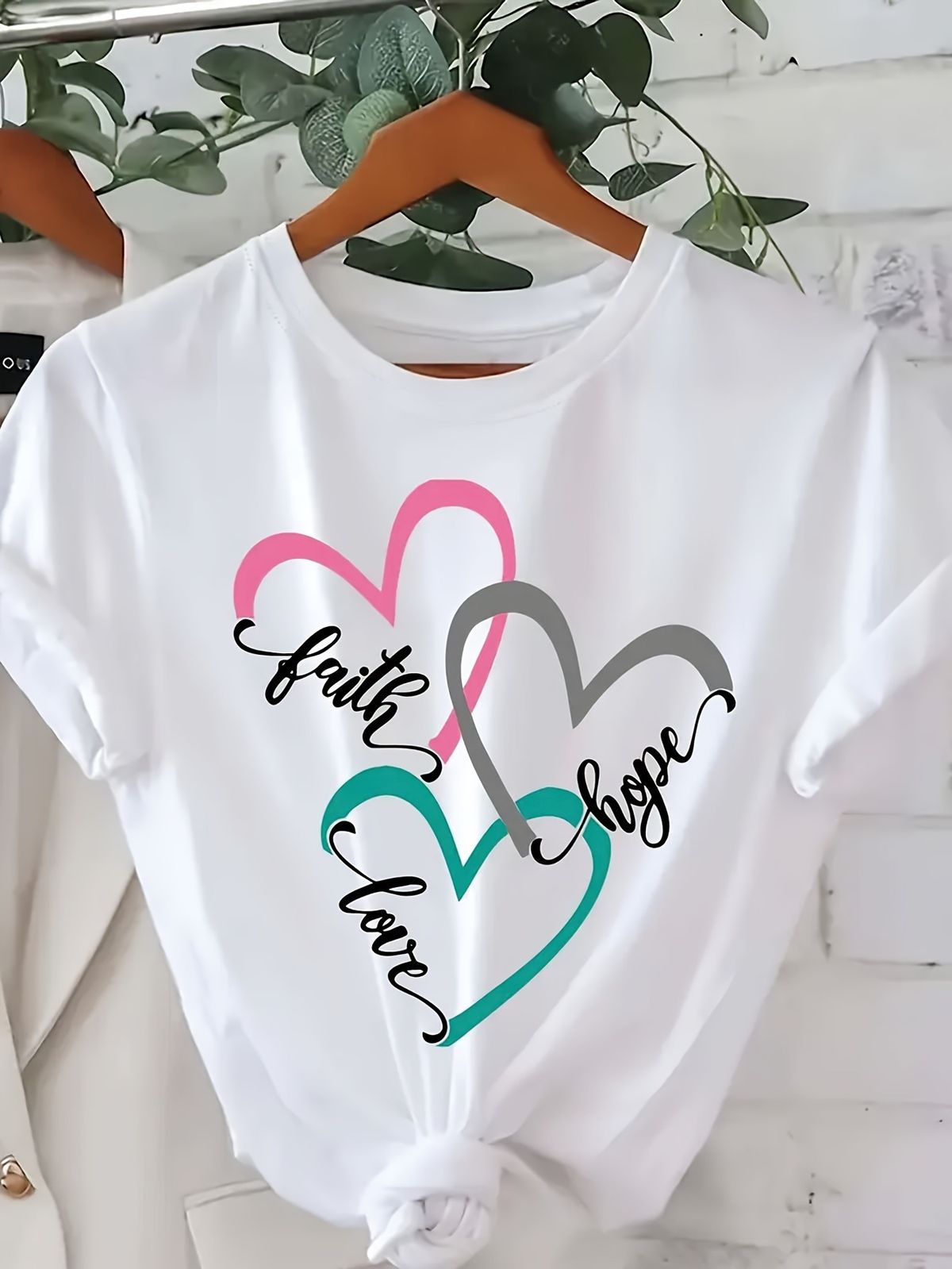 European And American Cross-border Foreign Trade Clothing - Round-neck Printed Women's Short-sleeve T-shirt Top_ecoleips.com