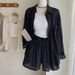 Korean Style Summer Linen Blend 3-Piece Set - Overshirt + Camisole + High-Waist Shorts_ecoleips.com