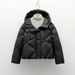 90 White Duck Down Women's Simple Rhombus Grid Hooded Down Jacket Women's Jacket_ecoleips.com