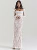 European And American Hot Selling Sexy Long Sleeved Lace Top Suspenders Pleated Lace Lace Dress Two Piece Suit_ecoleips.com