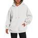 Women's Solid Color Hooded Long Sleeve Sweatshirt Loose Fitting Top For Spring And Autumn Hot Selling_ecoleips.com