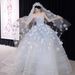 Blue Floral Strapless Evening Gown French Style Niche Emcee Banquet Dress Elegant Subtly Luxurious Princess Dress for Women_ecoleips.com