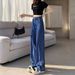 Premium Straight Jeans Women's 2026 Explosion Black Gray Wide Legs High Waist Loose And Thin Drape Pants Tide_ecoleips.com